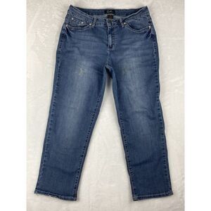 Earl Jean Womens Jeans Blue Straight Leg Size 14 (32 Measured Waist)